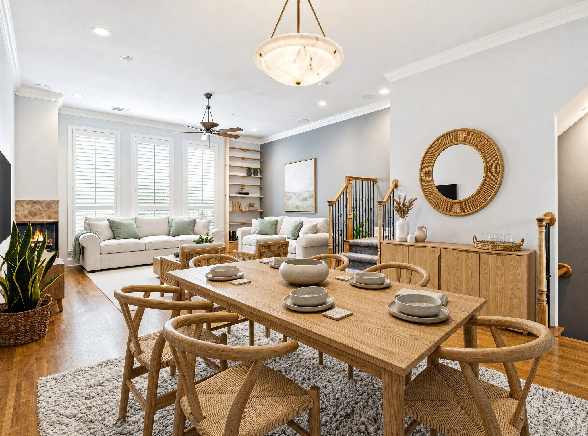 Virtually staged to show potential
