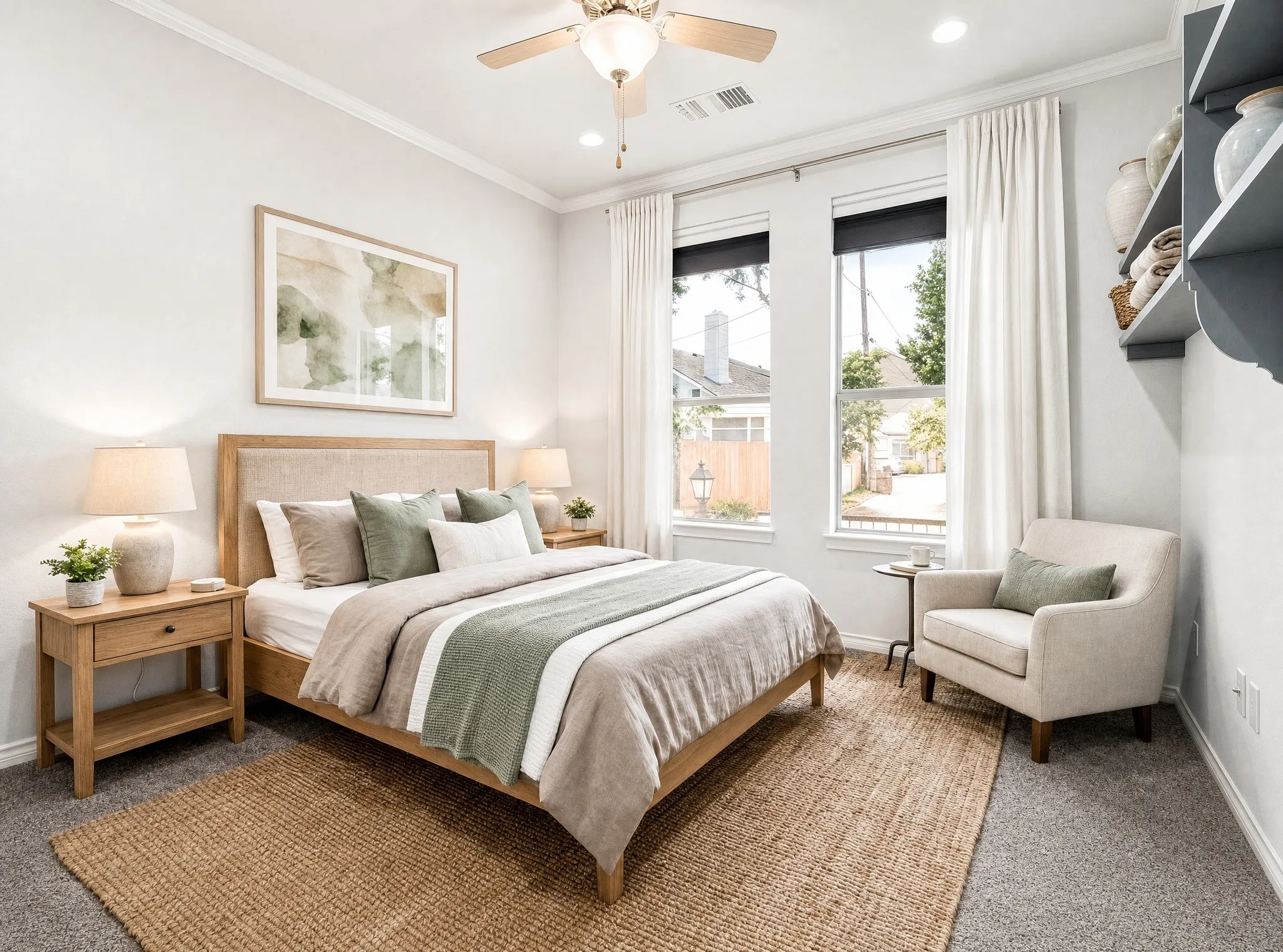 Virtually staged to show potential