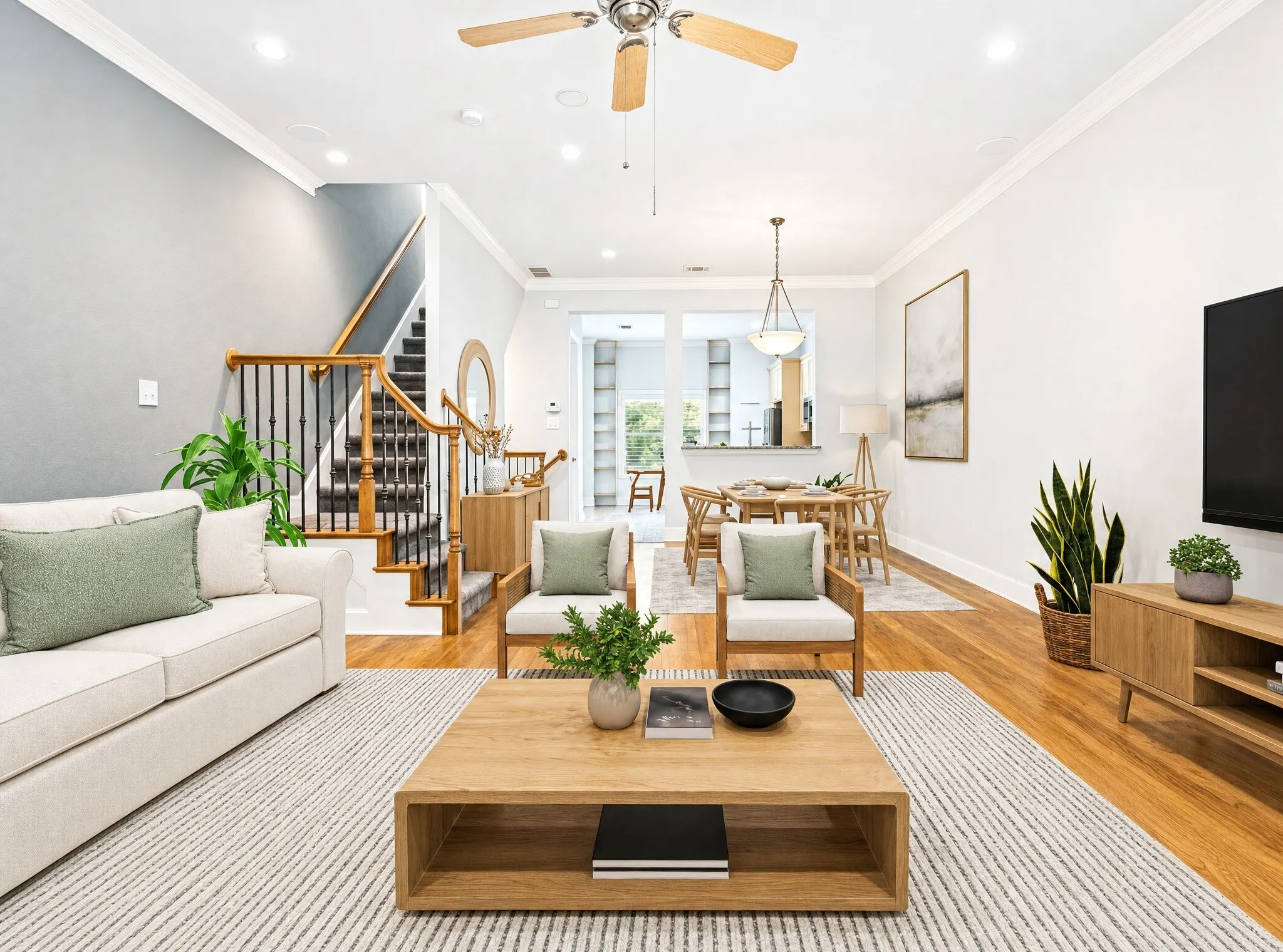 Virtually staged to show potential