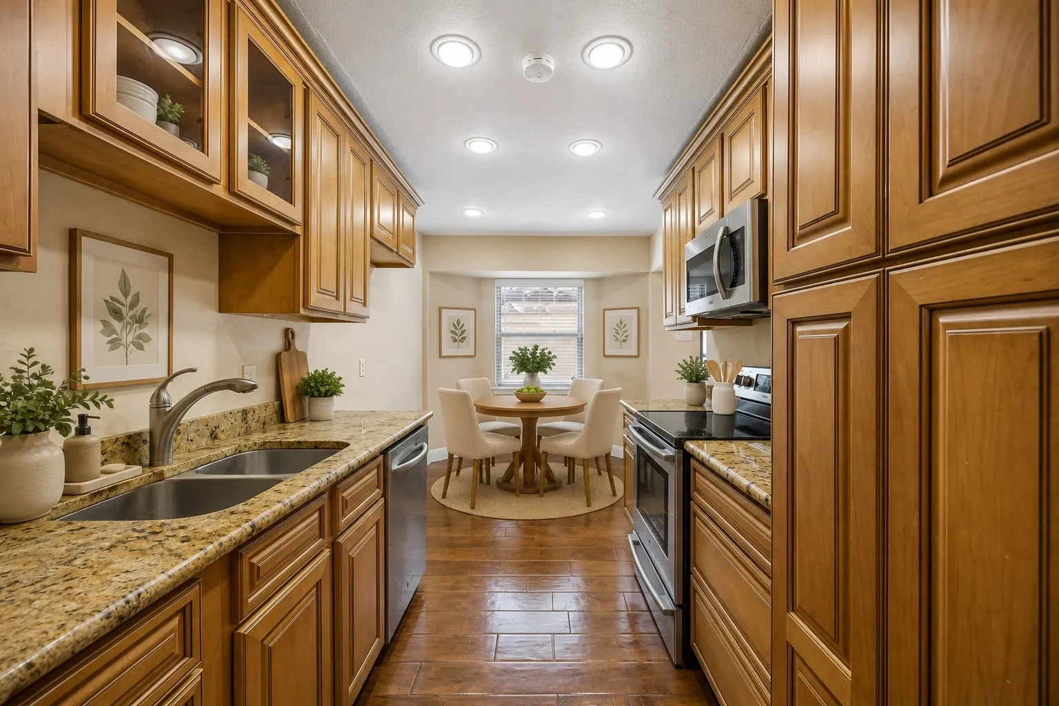 Kitchen & Breakfast Nook - virtually staged