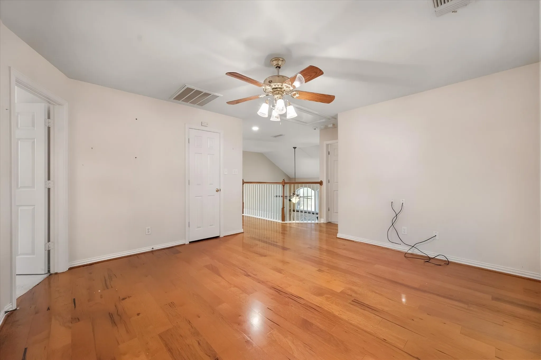 Wood floors in upstairs living