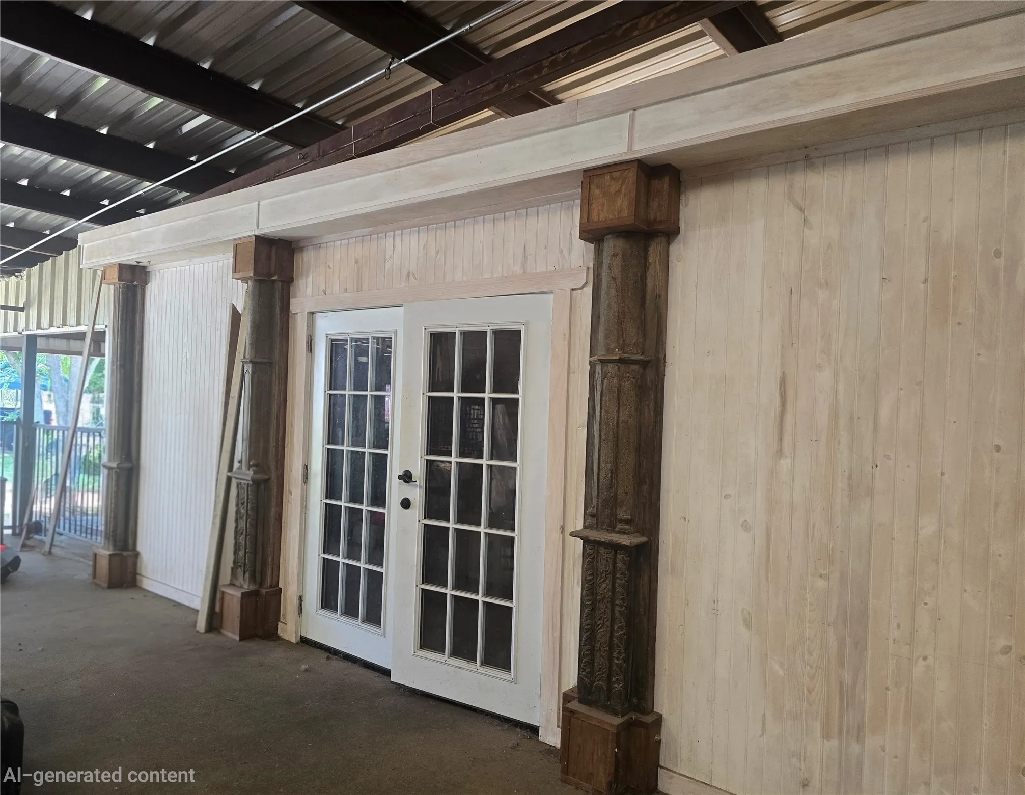 secondary office in back pavillion