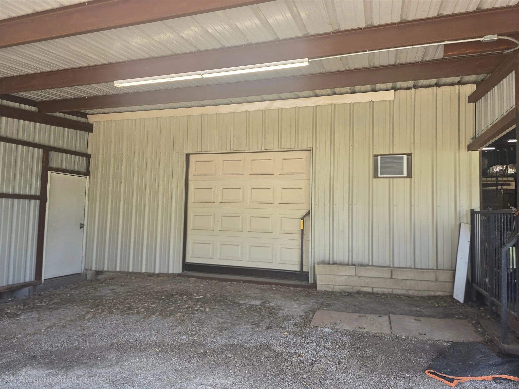 ground level garage and loading docs
