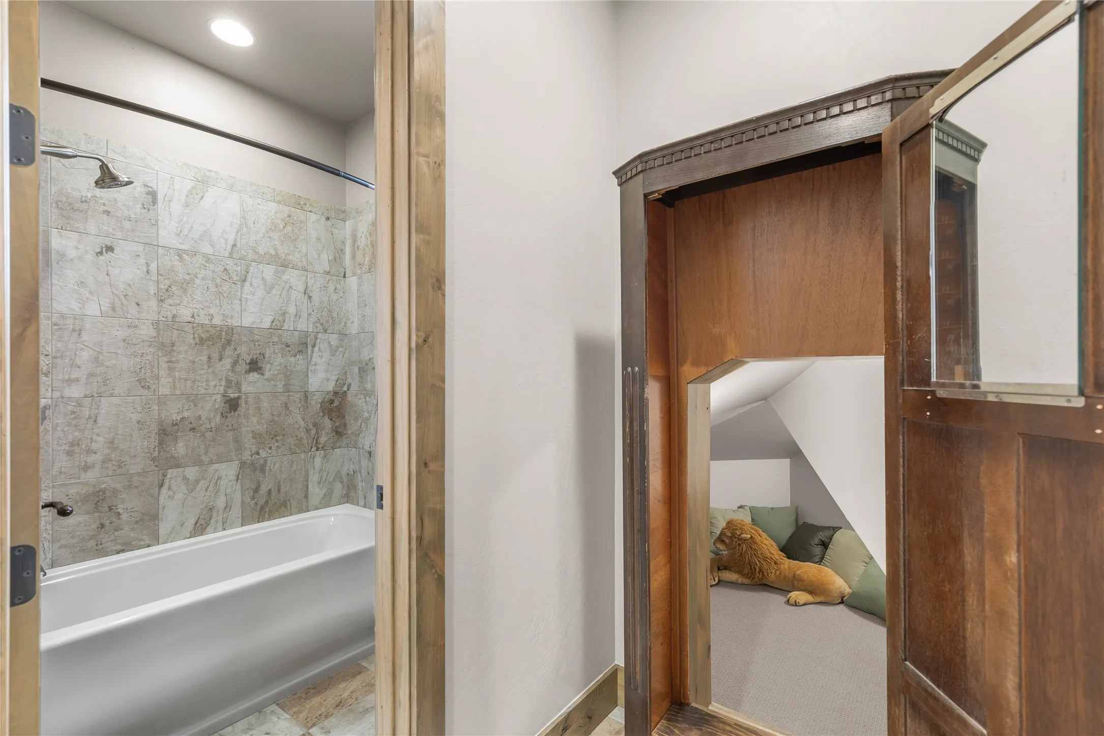 Narnia closet playroom