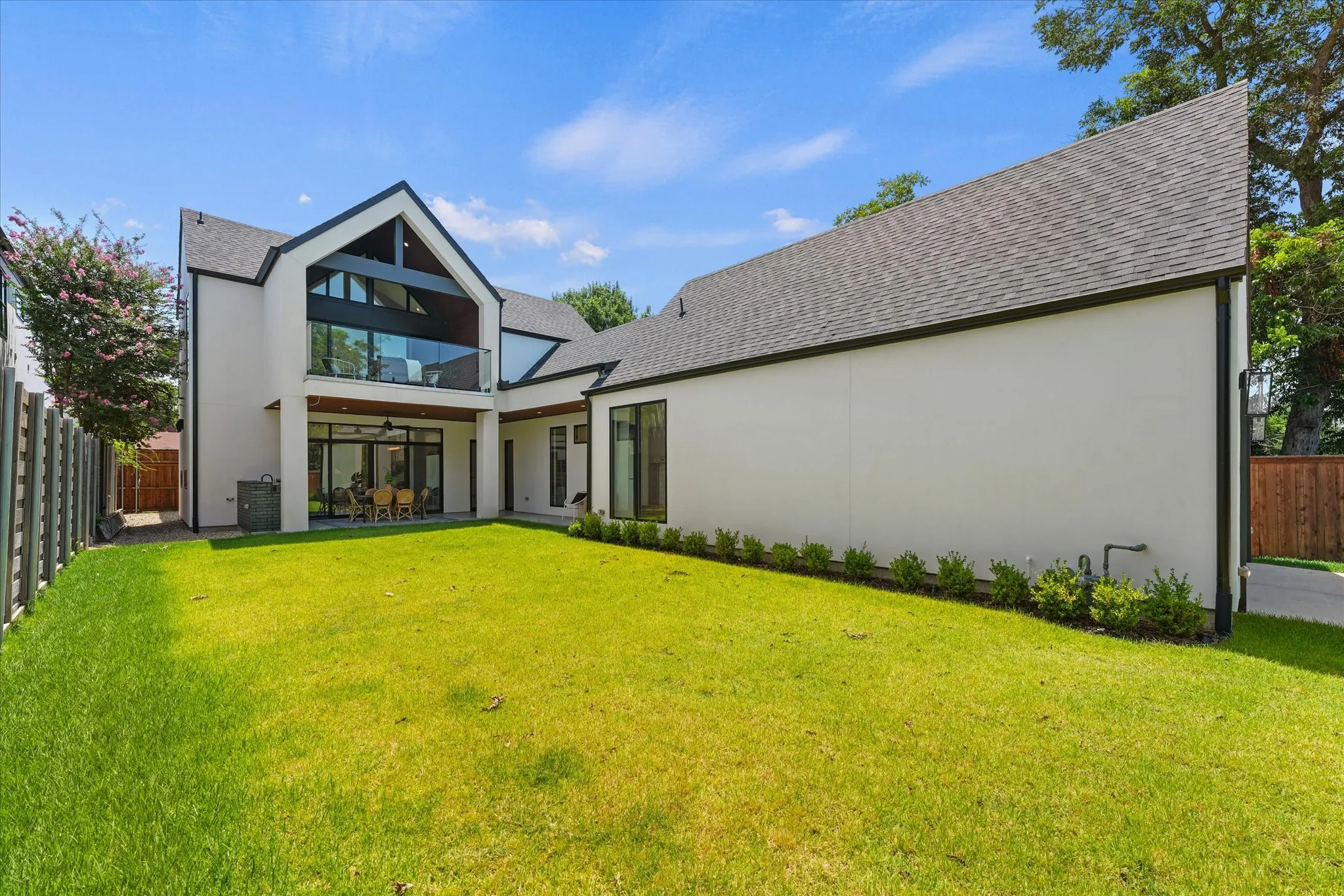 Large backyard