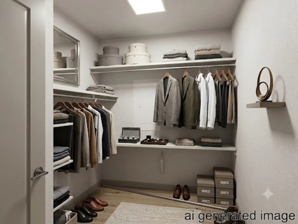 Master Closet with ai generated clothes