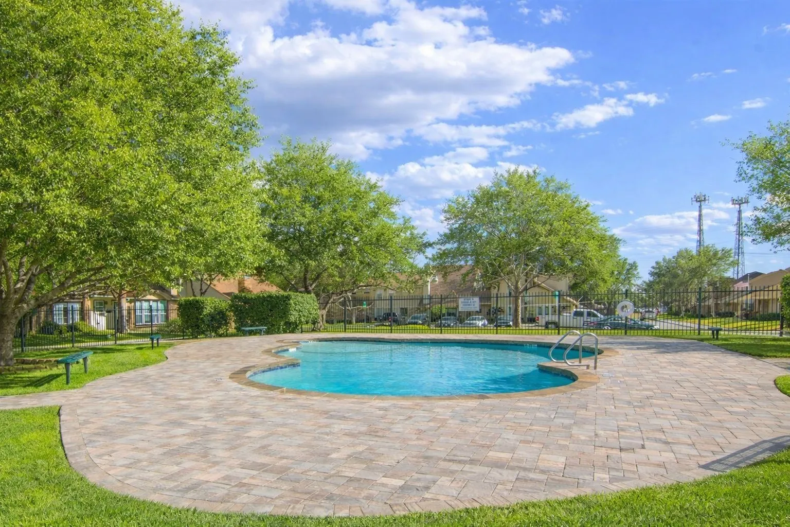 Community pool located 1 block from the house so you can enjoy it and not be bothered by the noise