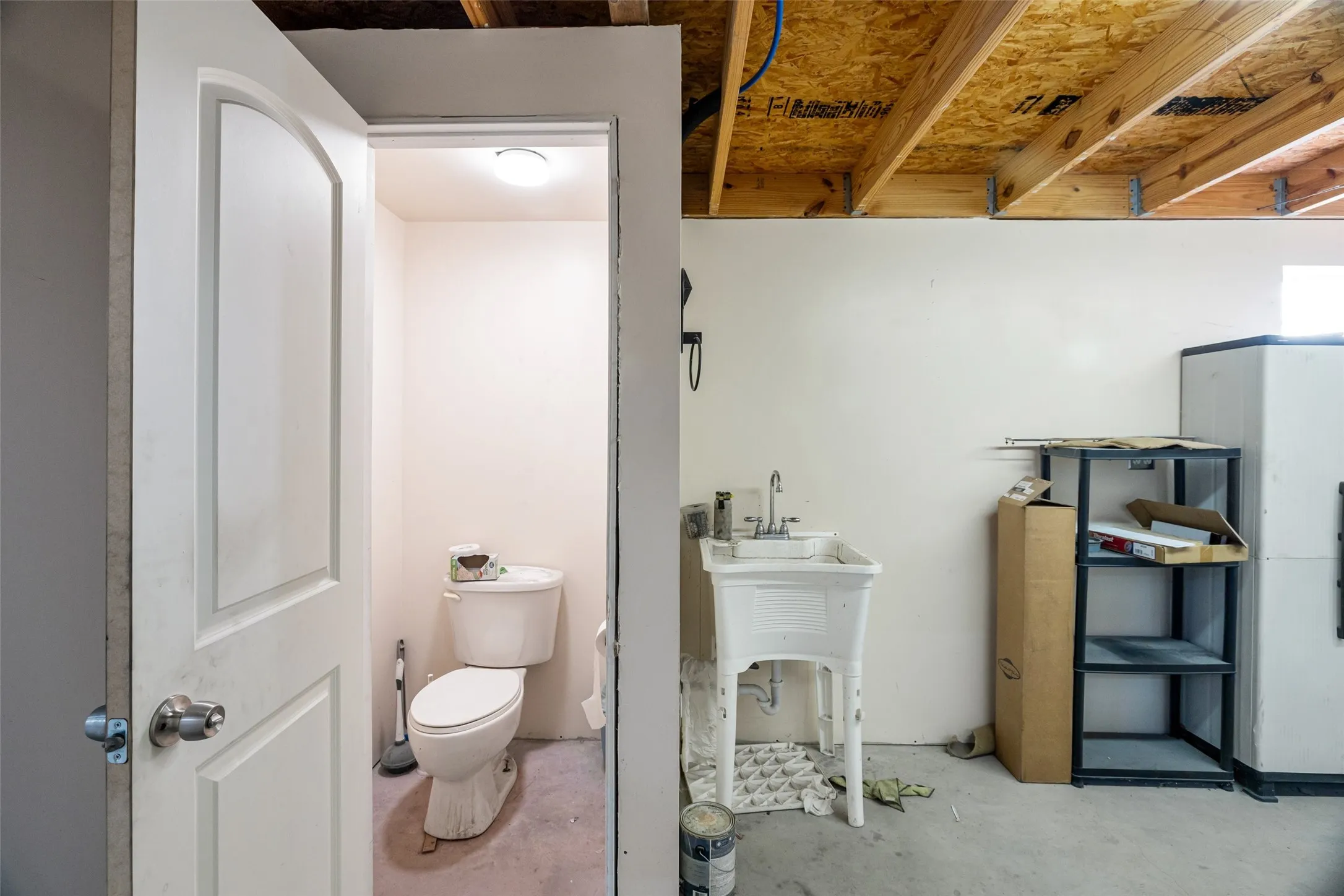 Restroom just off the office or can be used as mult-purpose room