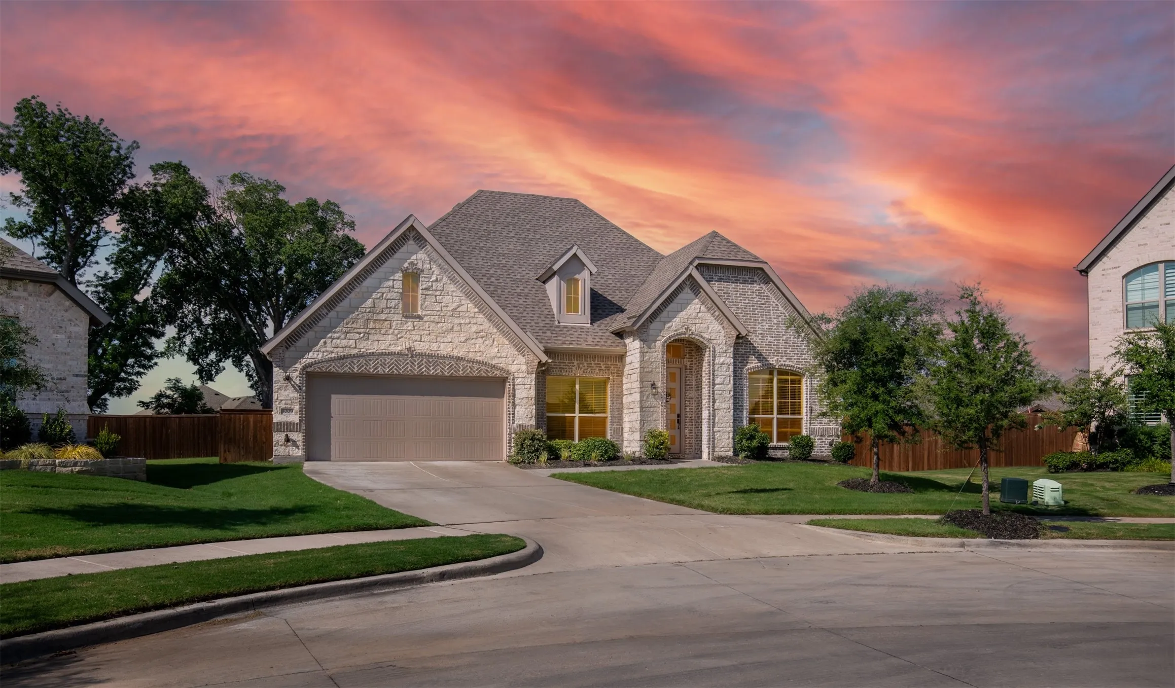 Situated on one of the largest lots in the neighborhood with a 3-car, tandem garage.