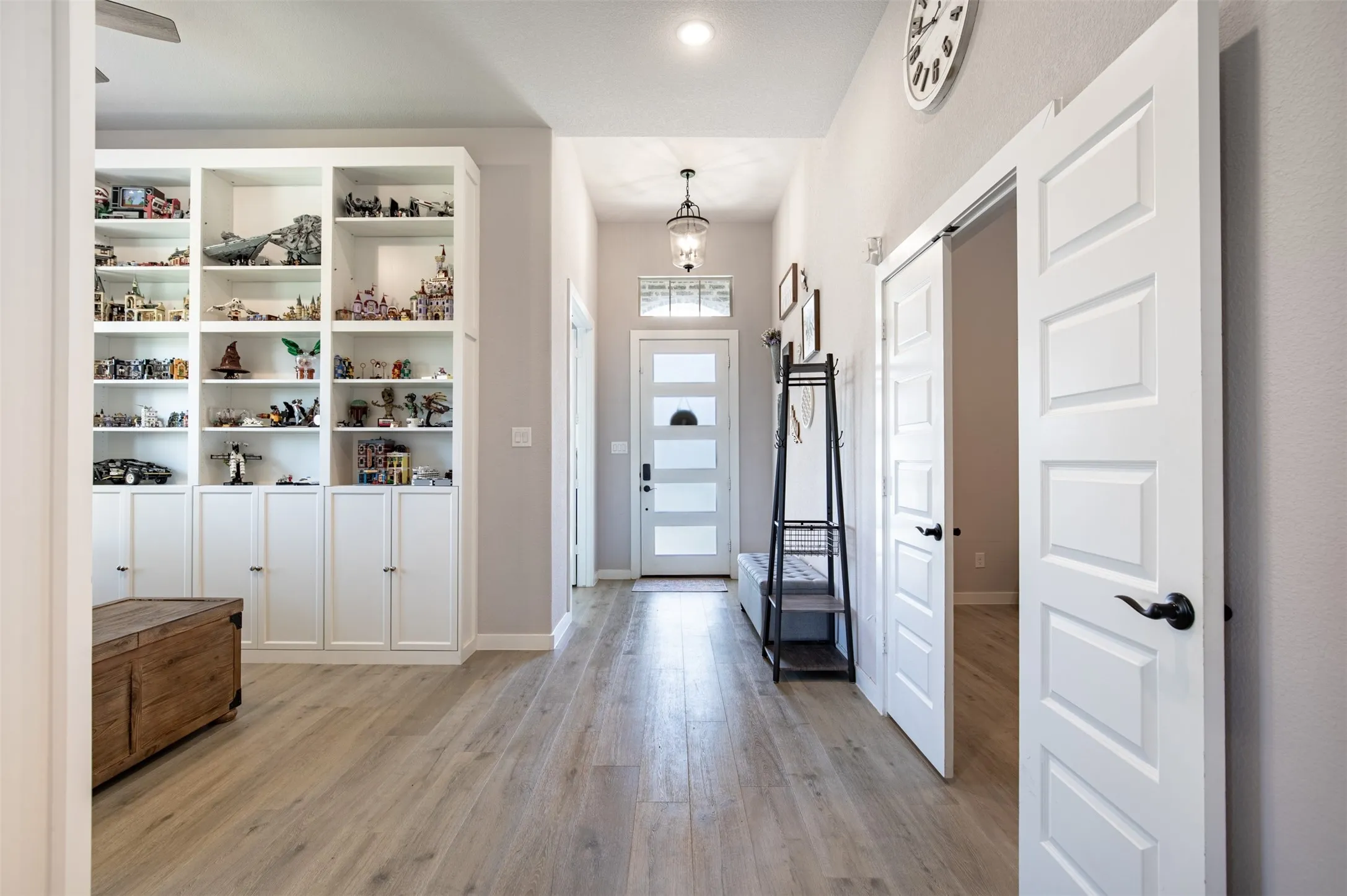 Open-concept entry with natural light.