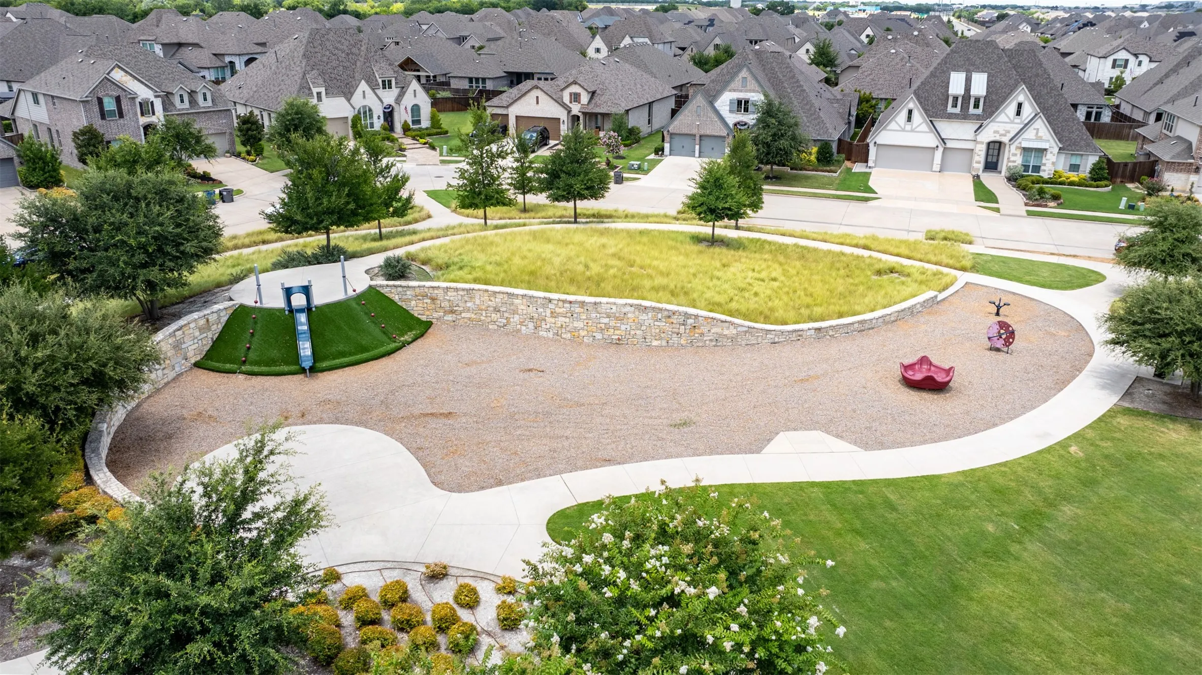 Aerial view of community.