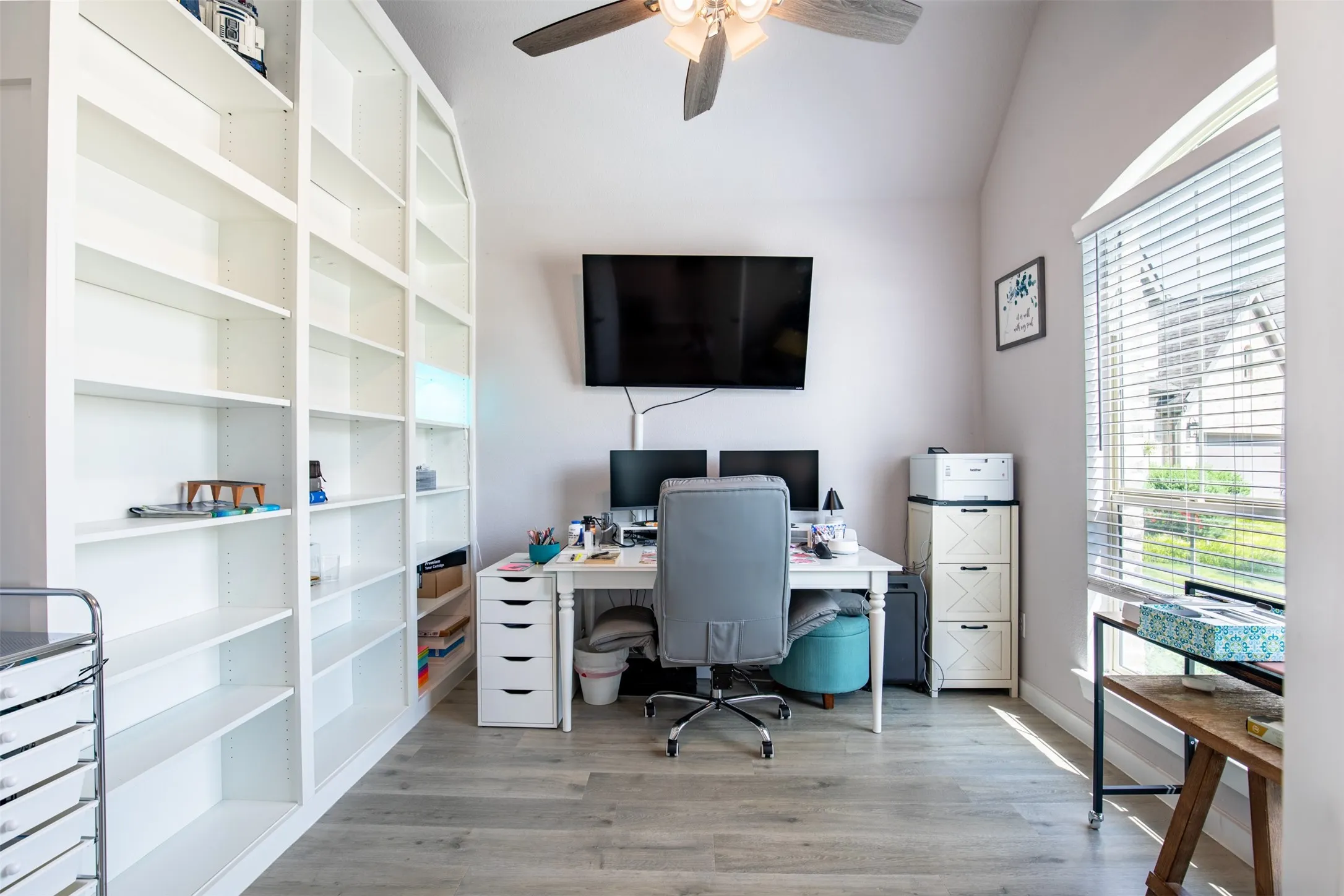 Dedicated office overlooking the front of the home.