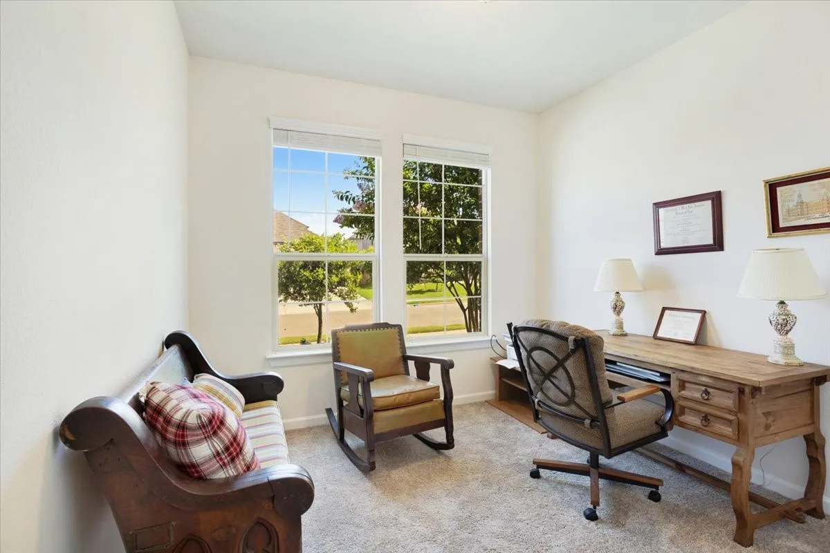 Flexible bedroom space perfect for an office or guest room.