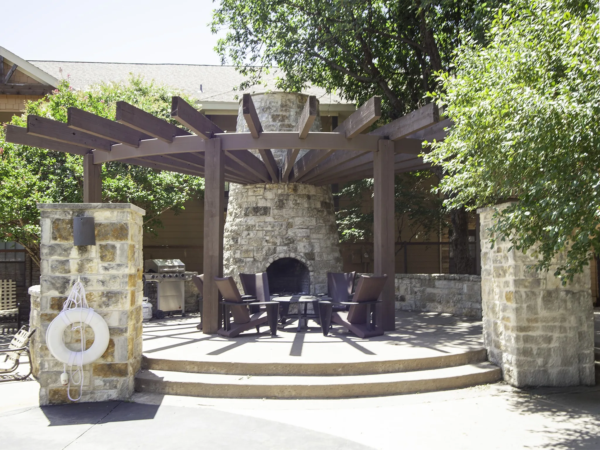 With grilling area