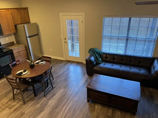 Open to kitchen