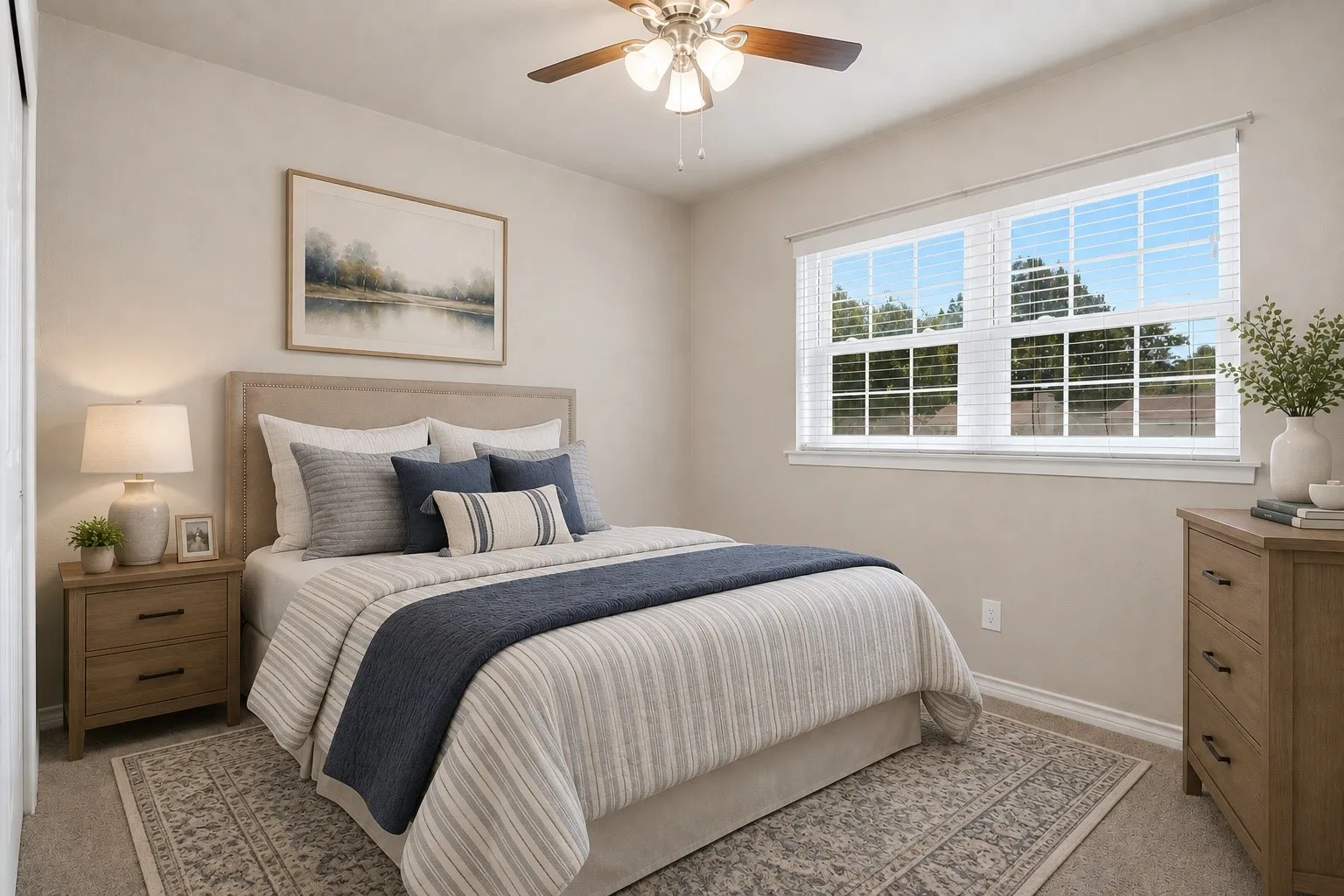 Bedroom #2 - virtually staged with AI