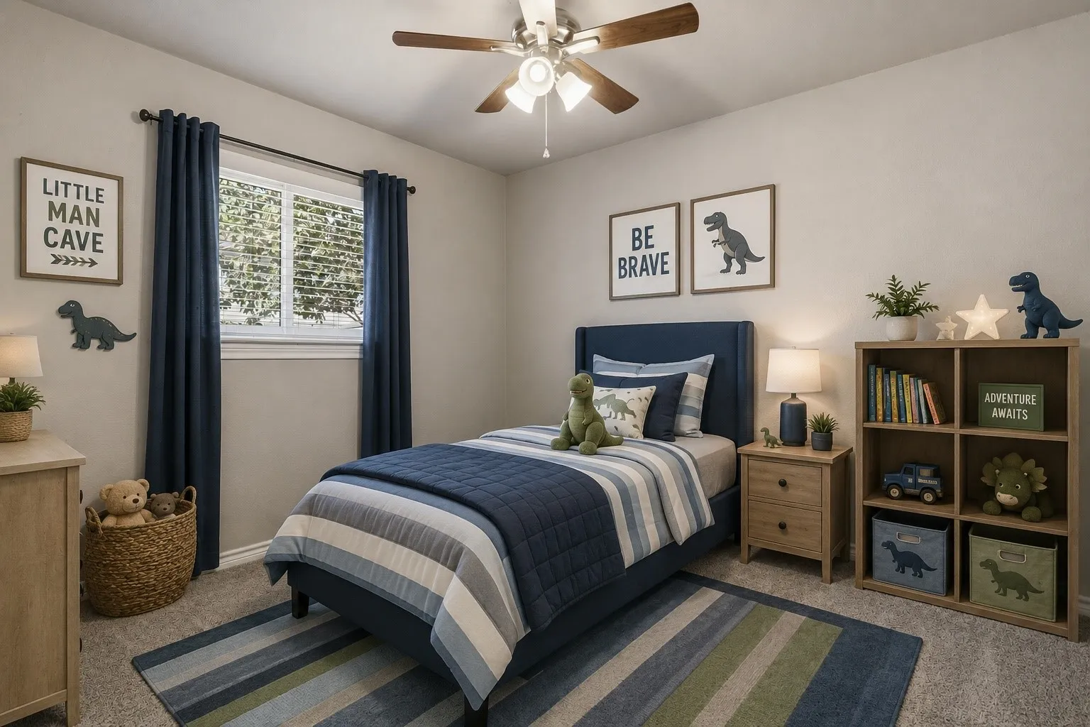 Bedroom 3 - virtually staged with AI