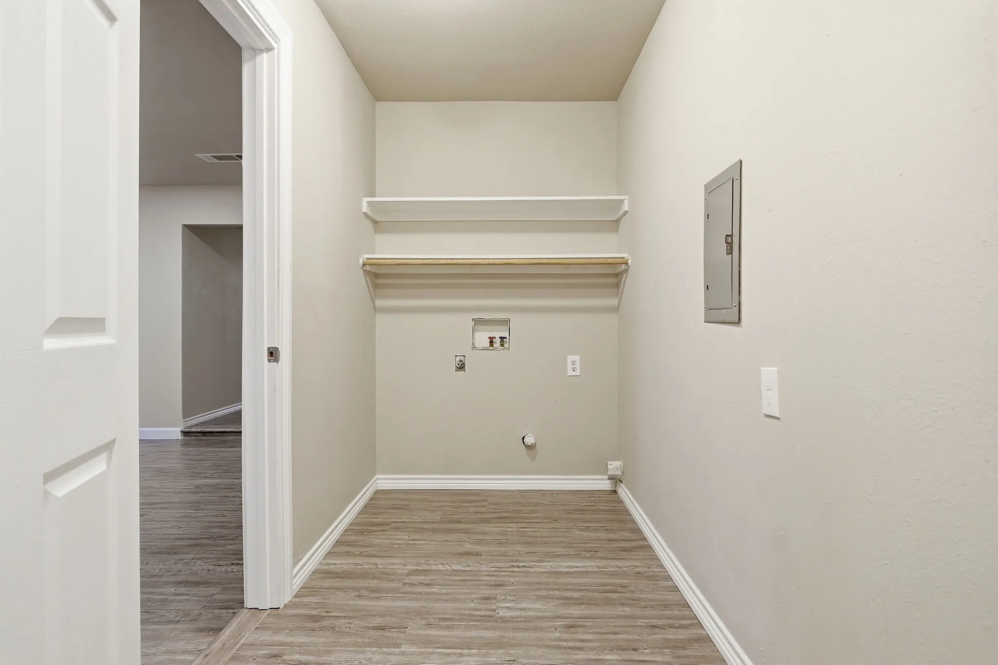 Dedicated laundry area with full washer/dryer hookups
