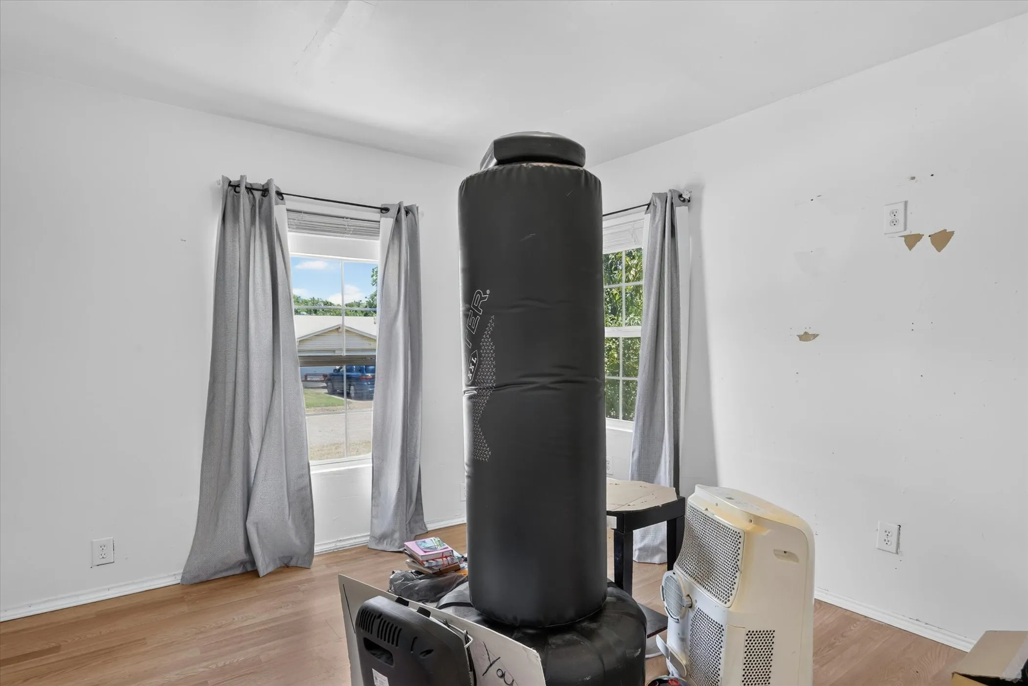 Bedroom with lots of natural light.