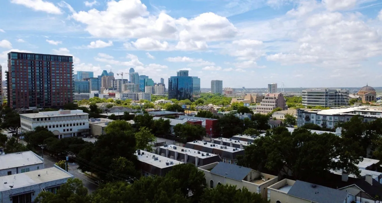 view from rooftop terrace