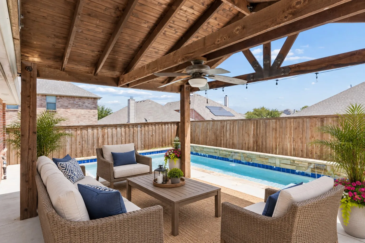 Patio - virtually staged