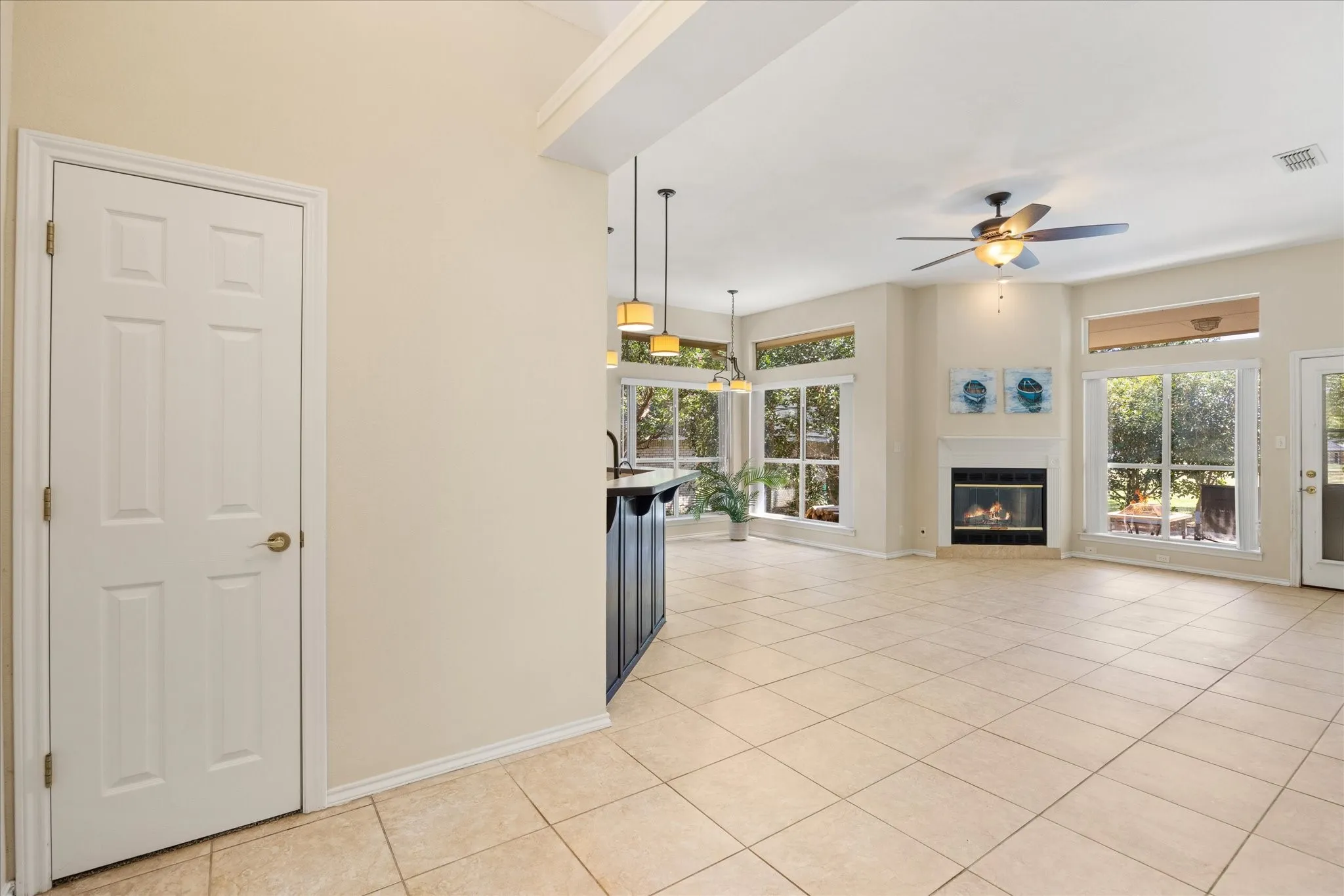 Front door entry to great room