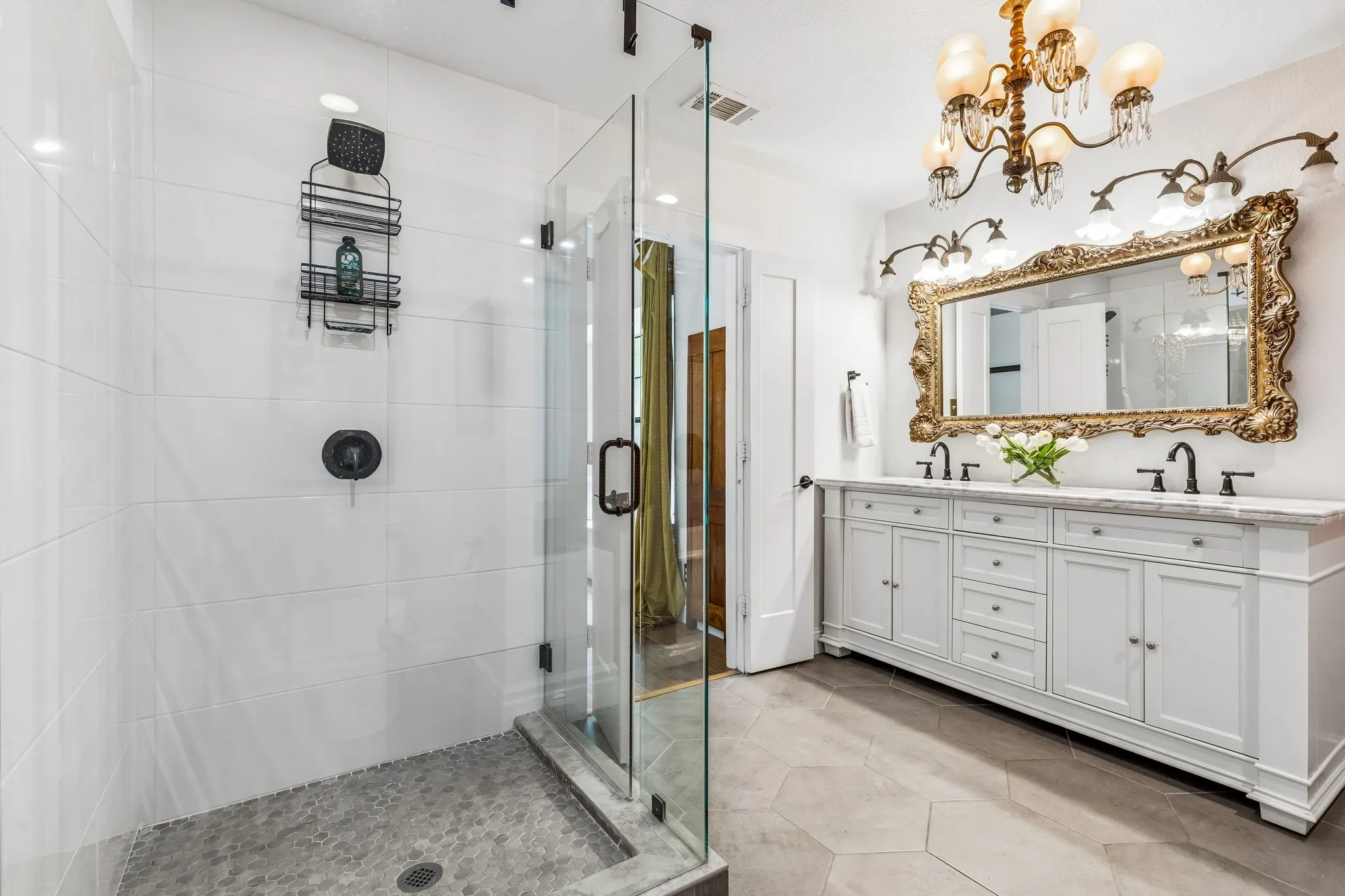 Primary bath is fully updated