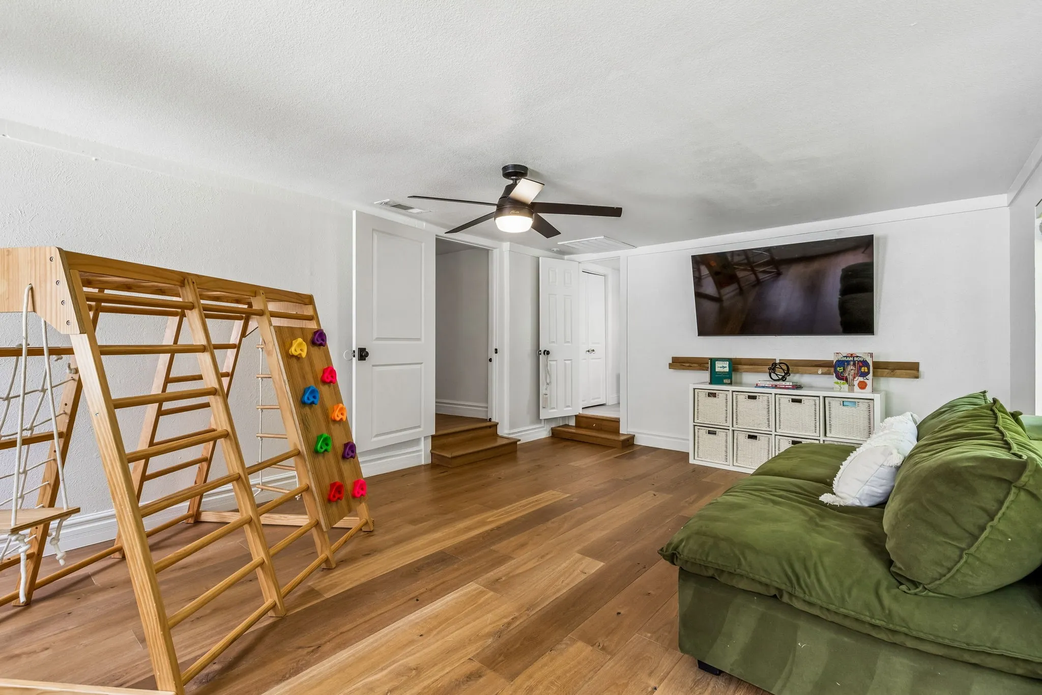 Fifth bedroom with access to the backyard and an ensuite bath would also make a great play room, office, gym, learning center, etc.