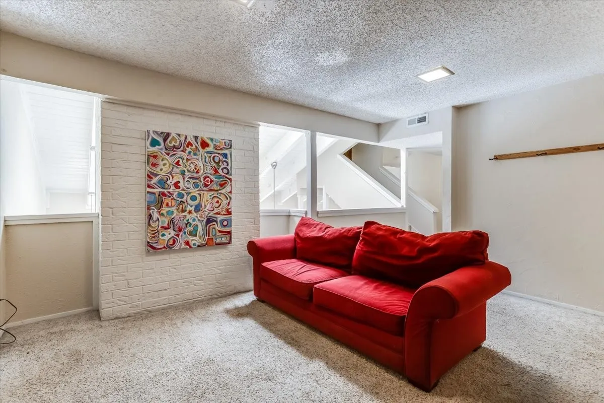 Upstairs living area
