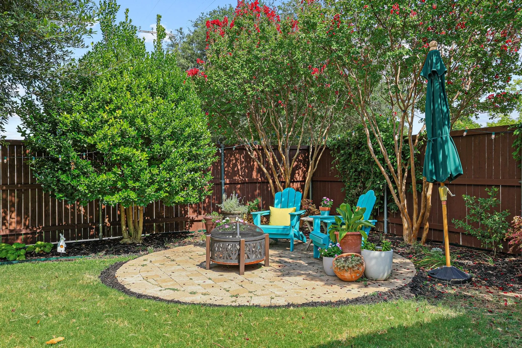 More space in the backyard for entertaining!