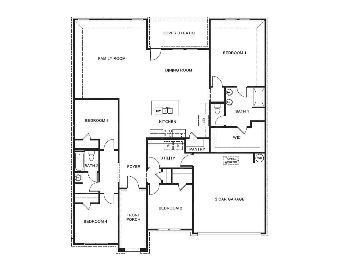 D.R. Horton's  Griffin floorplan - All Home and community information, including pricing, included features, terms, availability and amenities, are subject to change at any time without notice or obligation. All Drawings, pictures, photographs, video, square footages, floor plans, elevations, features, colors and sizes are approximate for illustration purposes only and will vary from the homes as built.