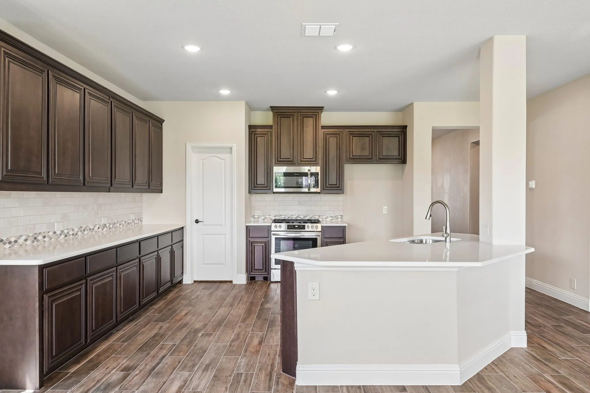 Open concept kitchen