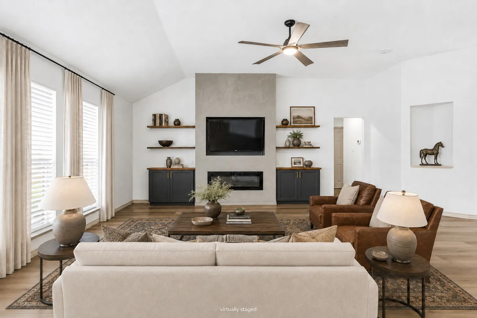 Plenty of natural light and high ceilings
