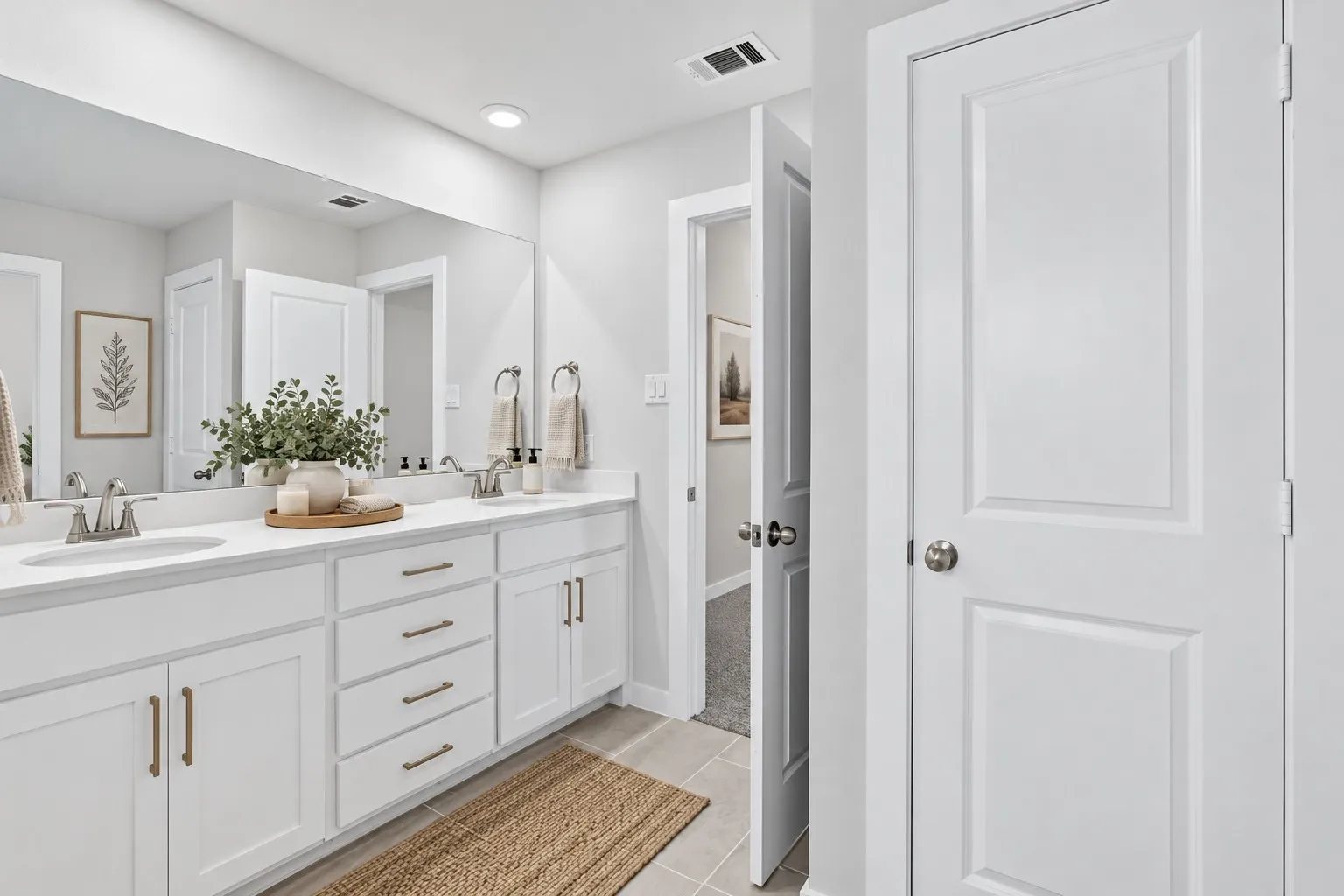 Virtually Staged Primary Bathroom