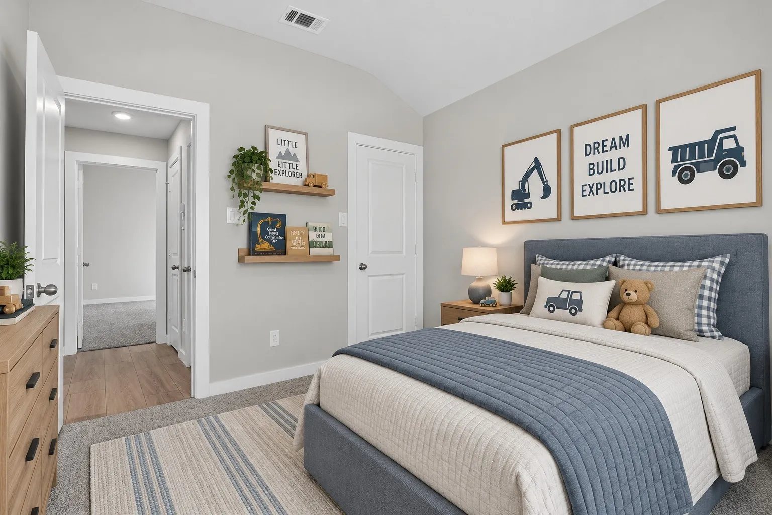 Secondary Bedroom Virtually Staged