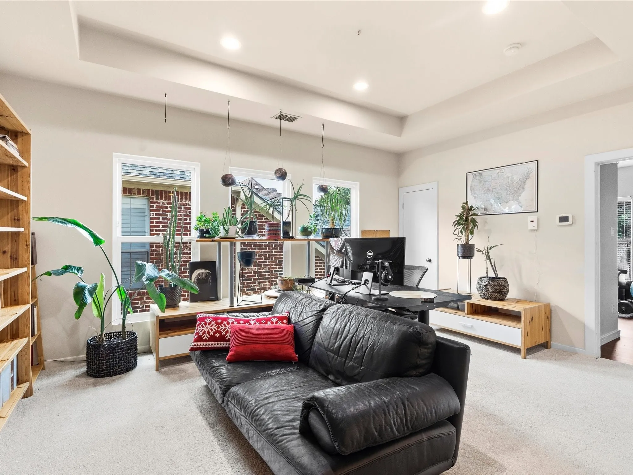Upstairs Game room can be used as a second office space