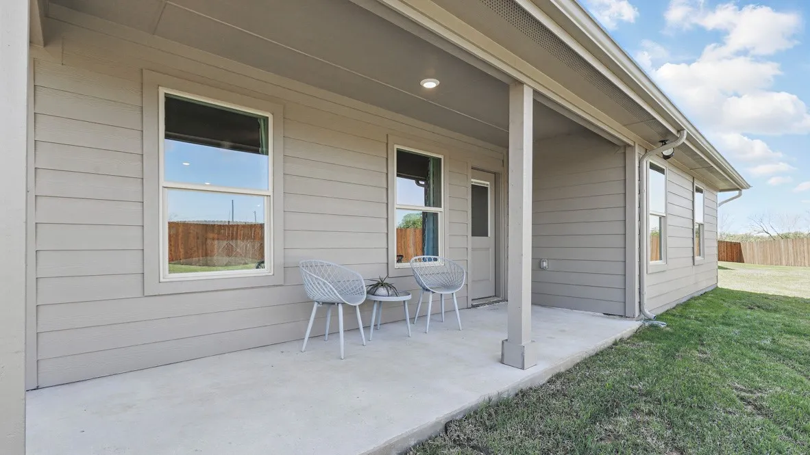 Patio- All Home and community information, including pricing, included features, terms, availability and amenities, are subject to change at any time without notice or obligation. All Drawings, pictures, photographs, video, square footages, floor plans, elevations, features, colors and sizes are approximate for illustration purposes only and will vary from the homes as built.
