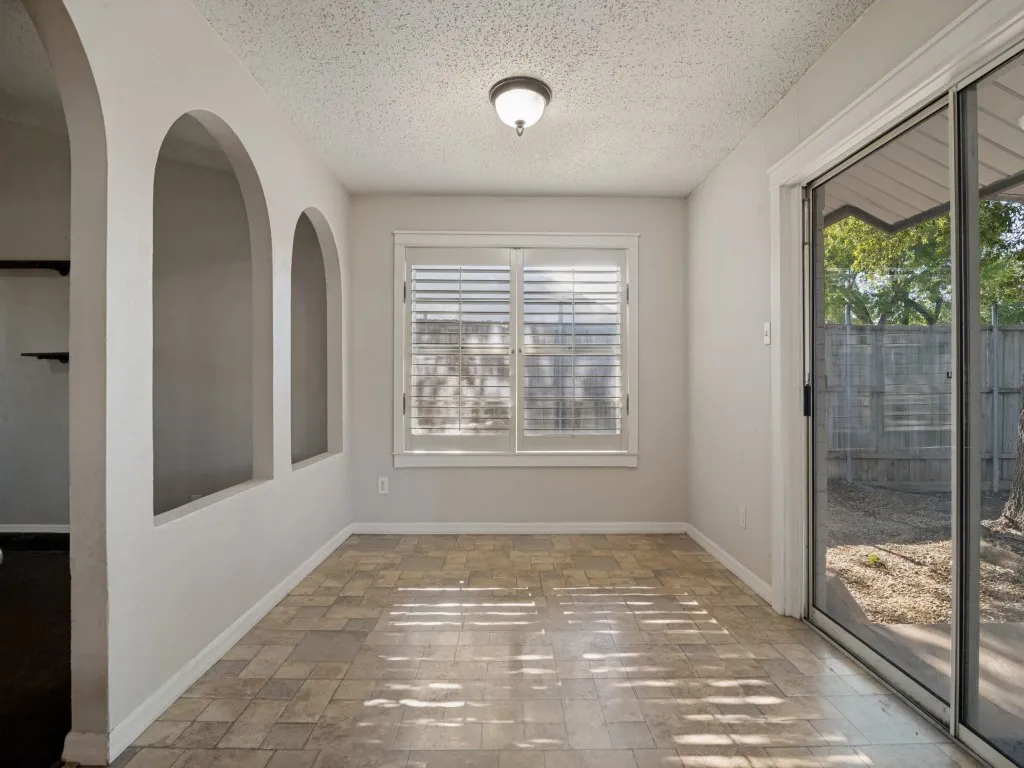 Breakfast area with abundant natural light.
