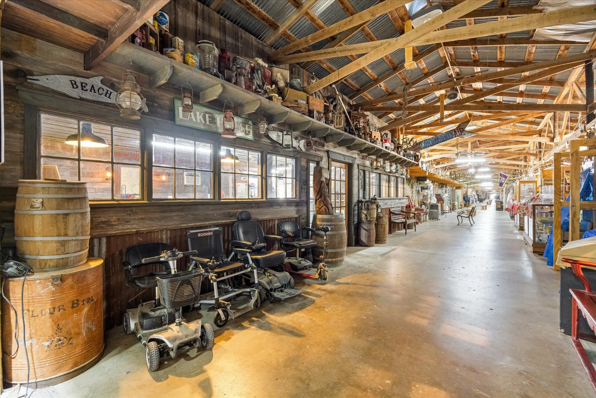 Interior of The Chicken House Antique Mall and Flea Market