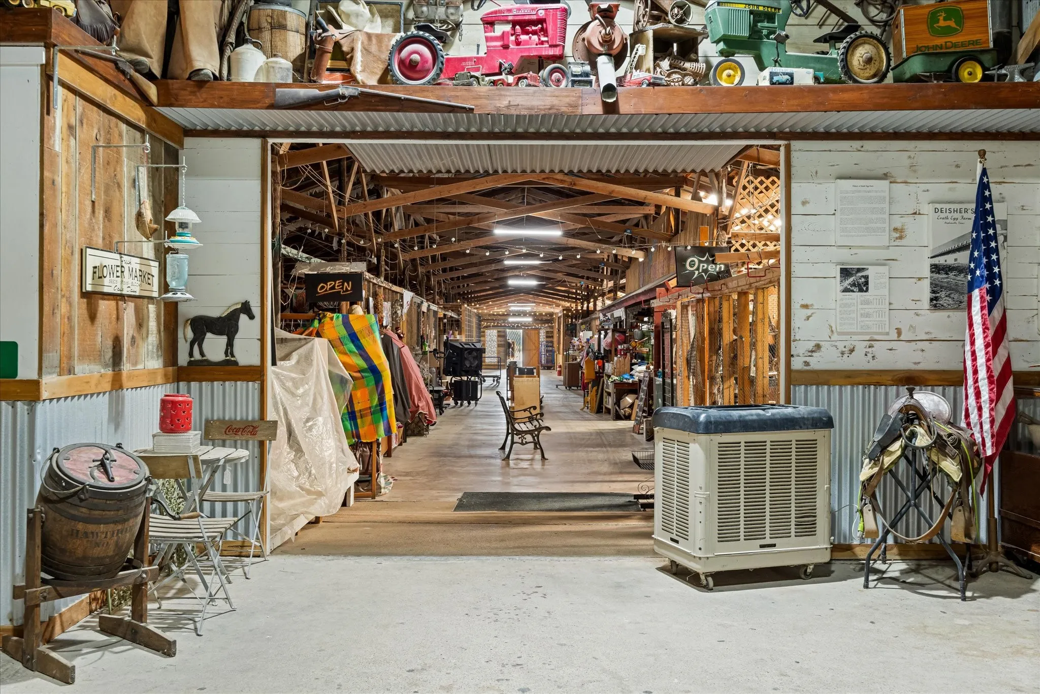 Interior of The Chicken House Antique Mall and Flea Market