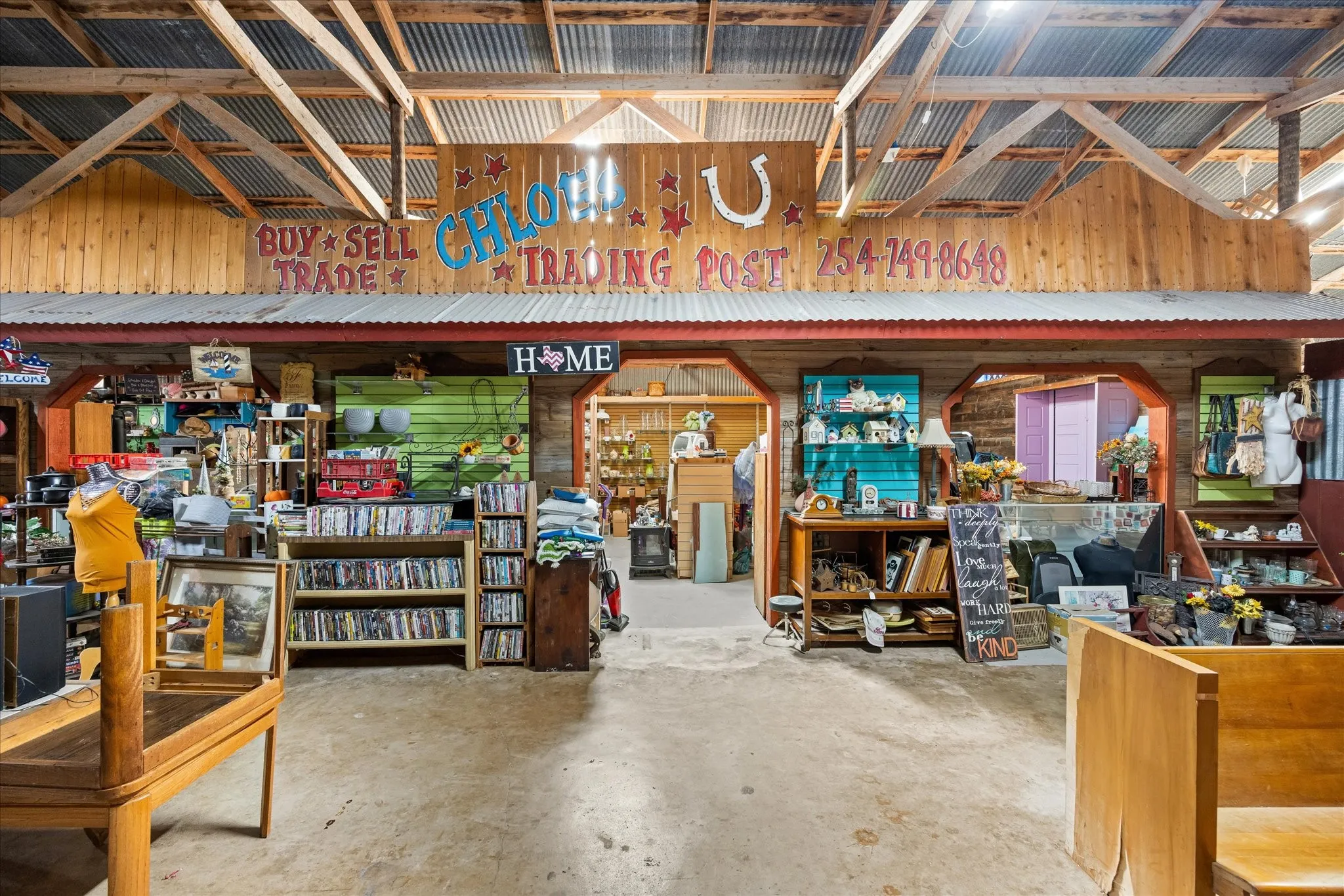 Interior of The Chicken House Antique Mall and Flea Market