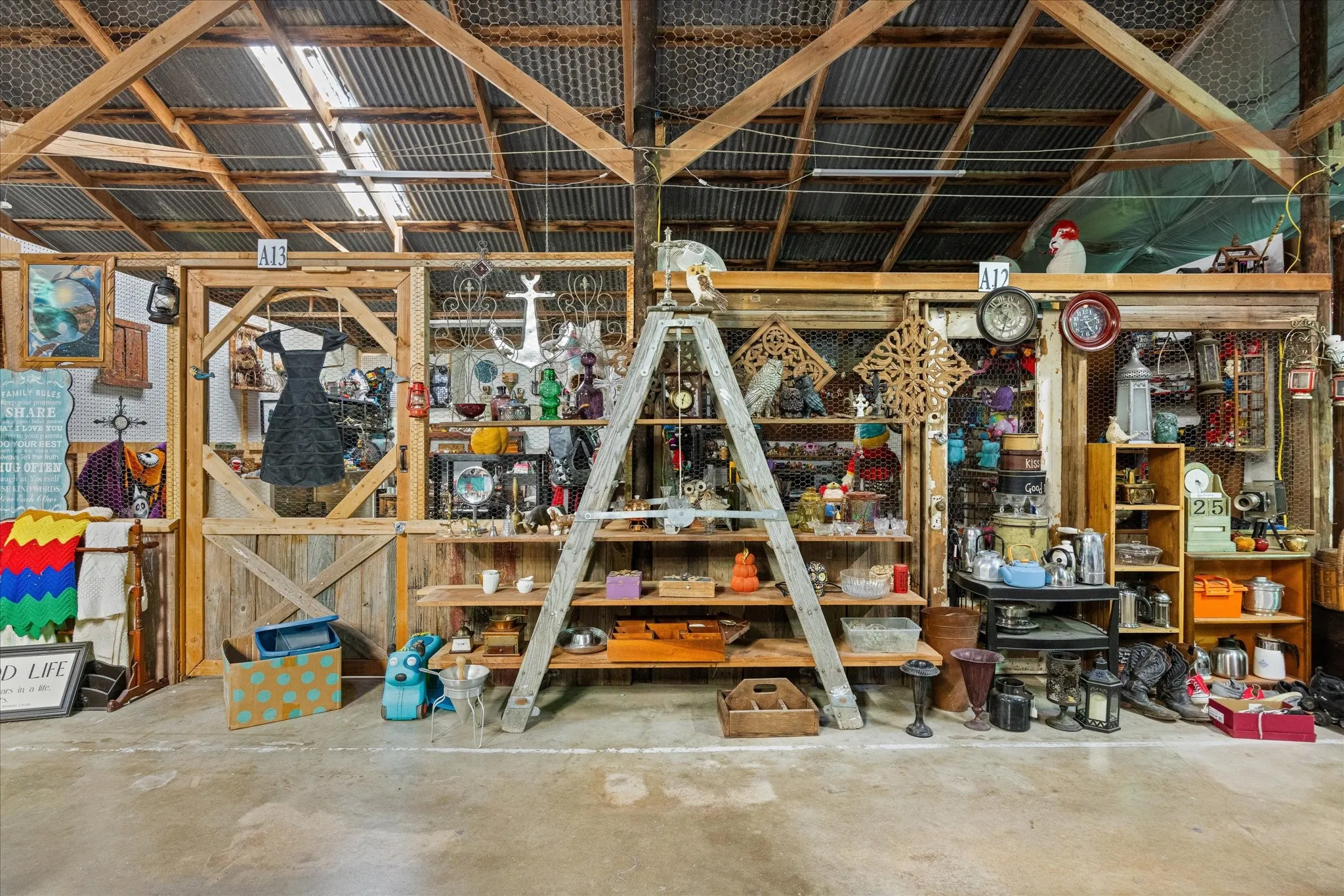 Interior of The Chicken House Antique Mall and Flea Market