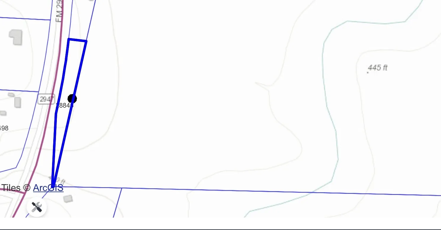 Property Survey Map. Illustrating the property boundaries and topographical features