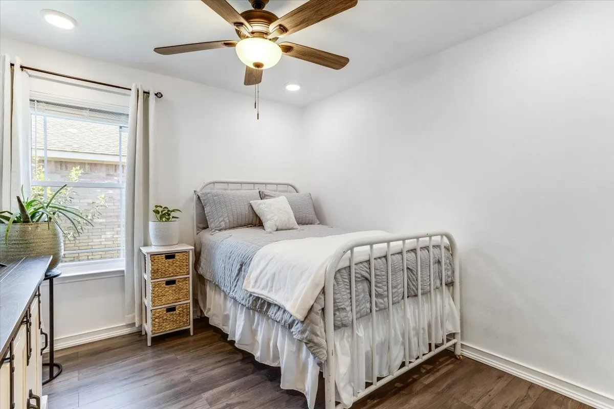 Wood-finish flooring throughout