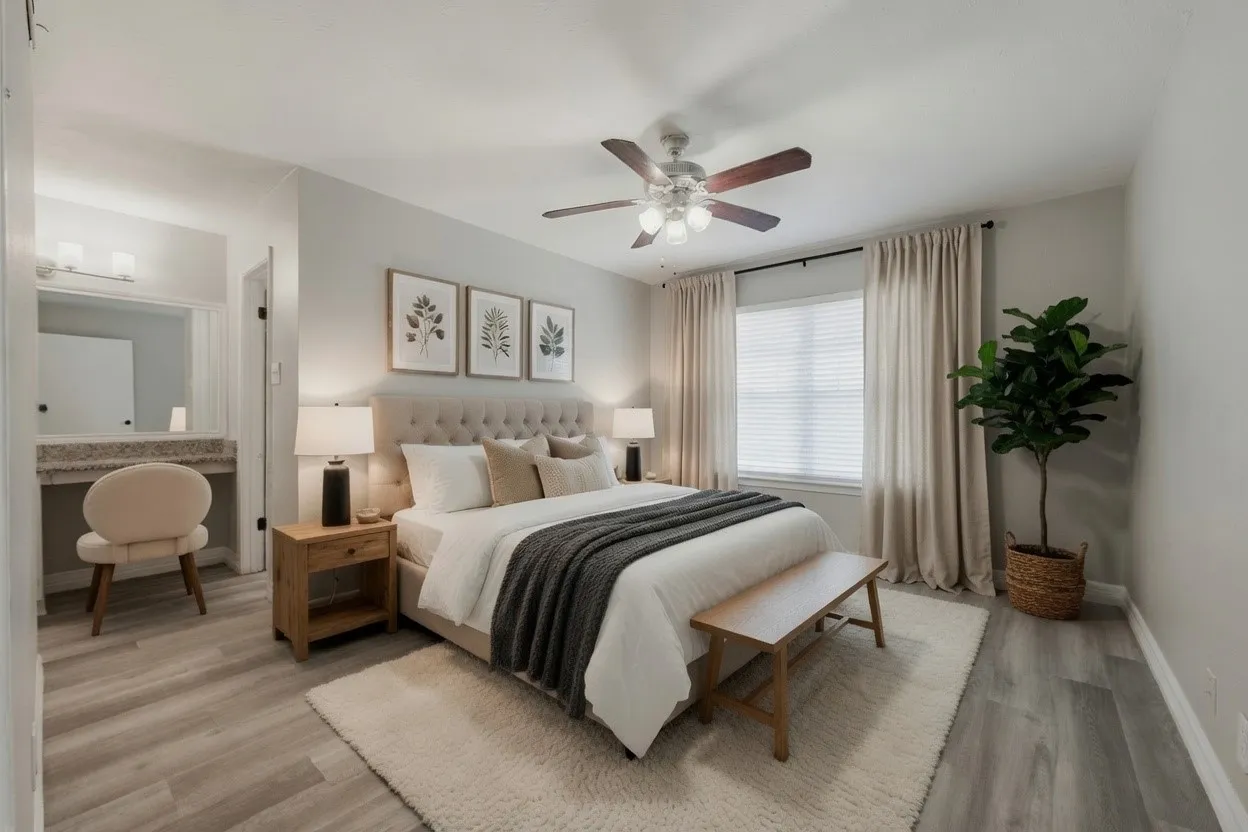 virtually staged primary BdRm