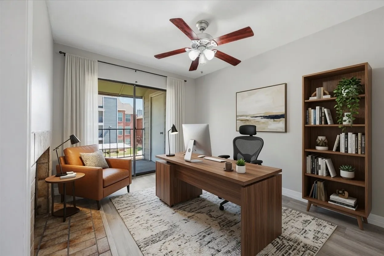 virtually staged office or BdRm 2