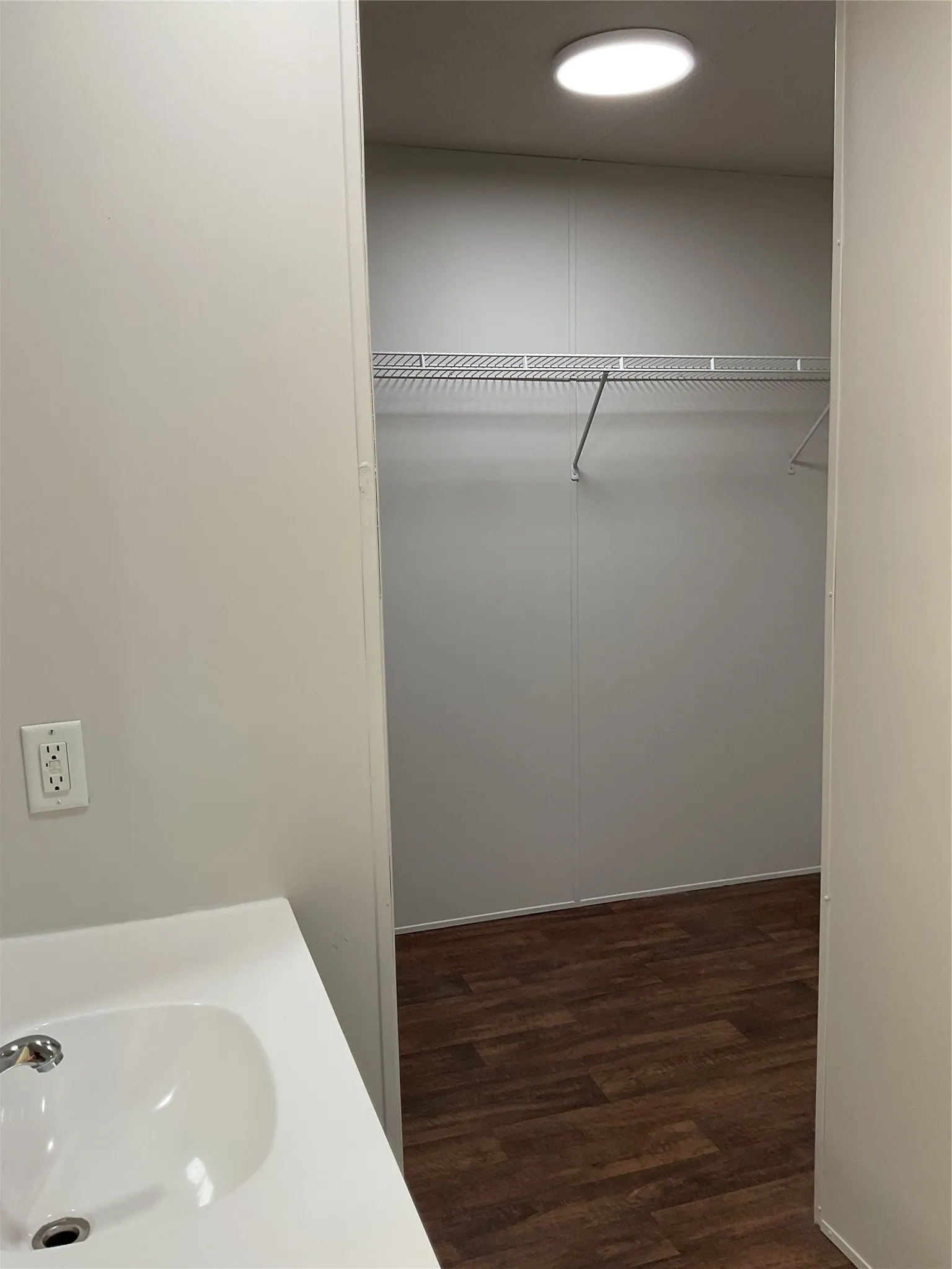 Large closet area.