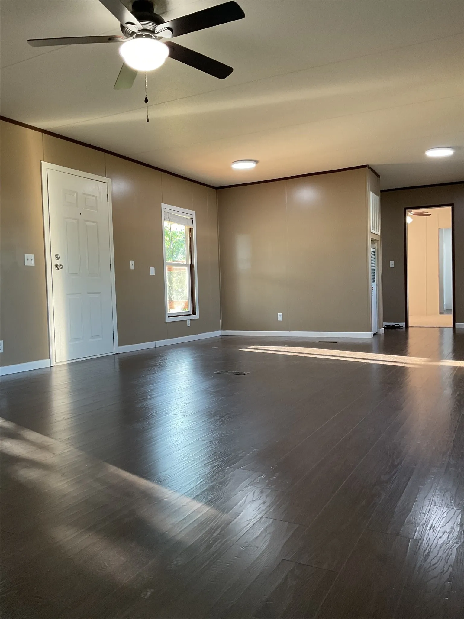 View from hallway to living room