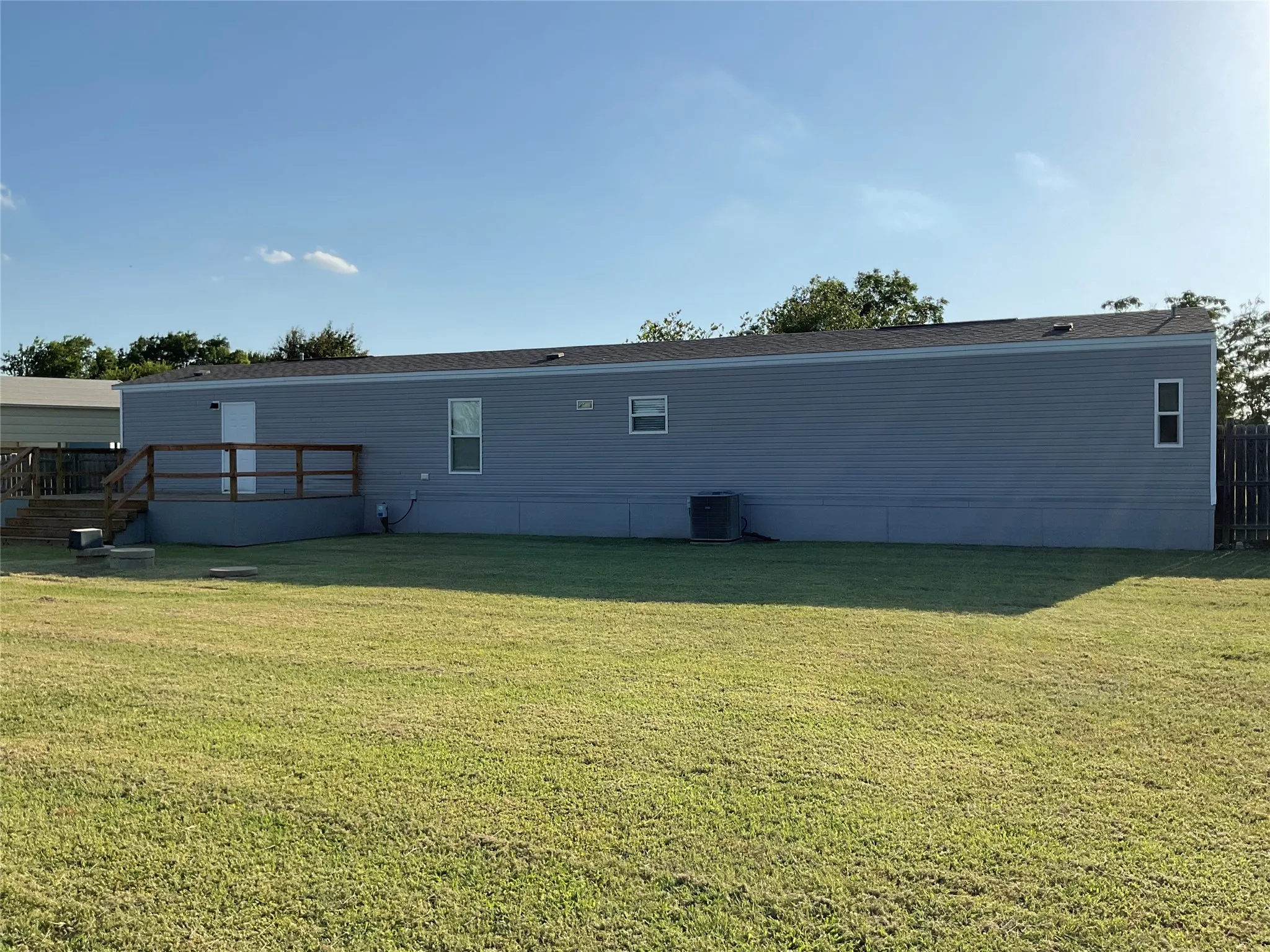 Large back yard