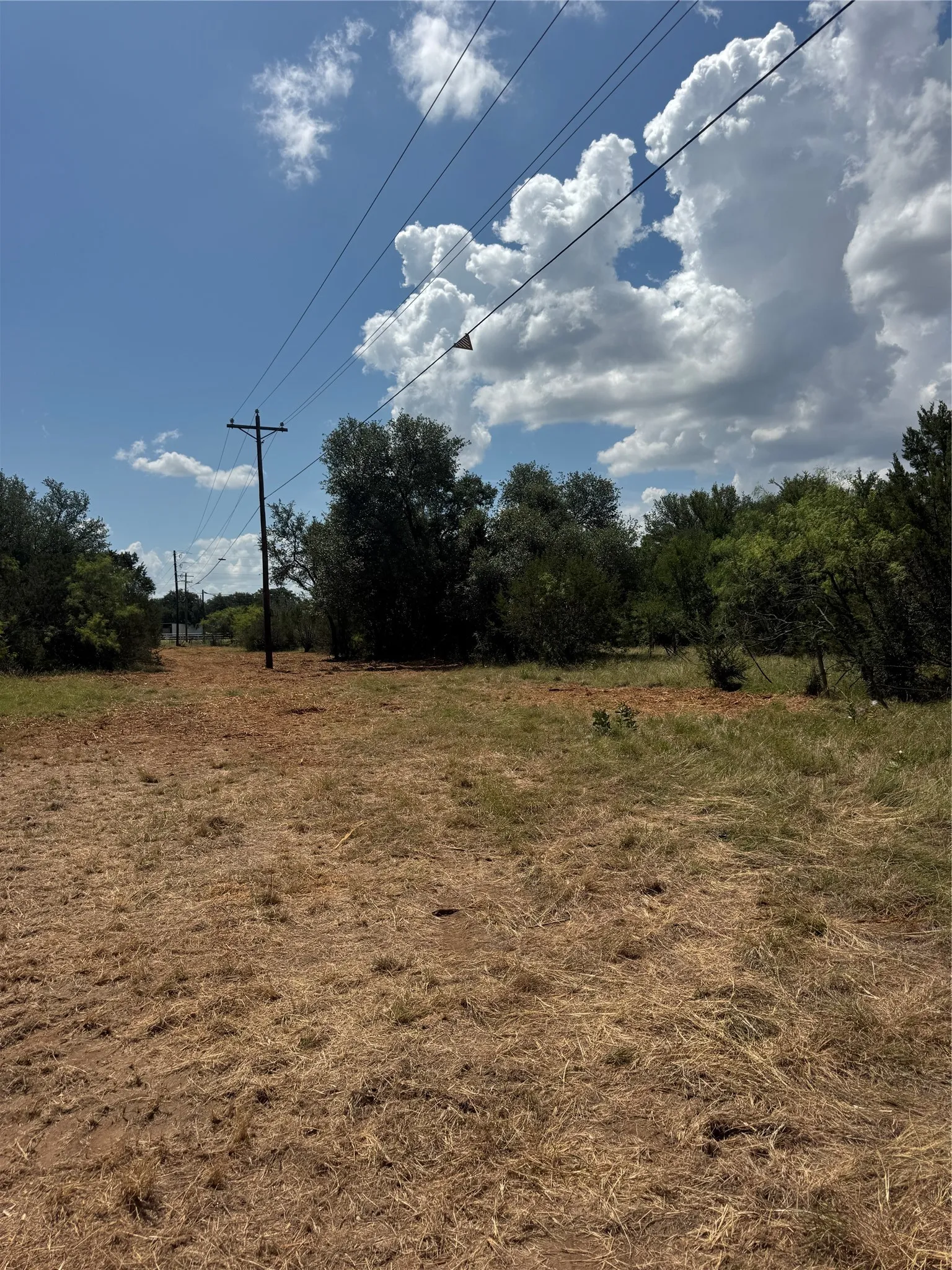 Some clearing at power lines.